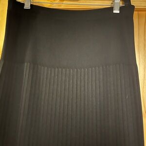 Misook black pleated midi/maxi skirt SZ XS